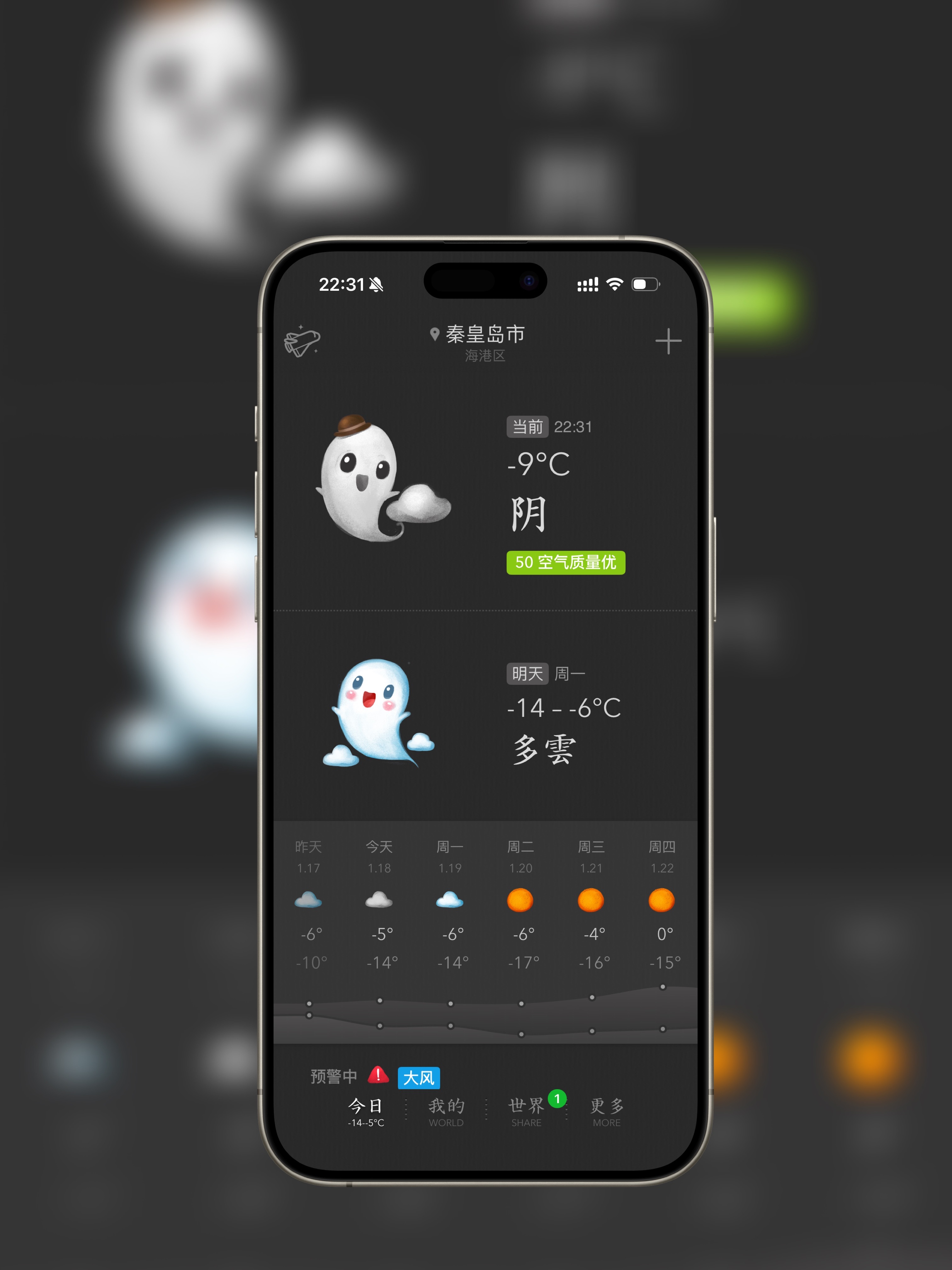 最近降温有点猛啊，明天最低都零下14摄氏度了。小伙伴们明天记得穿厚点。