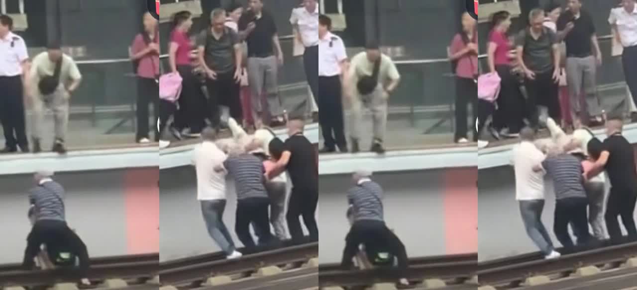 要有多绝望才会这么做！近日湖南郴州高铁站，一男子和家人争吵后，毫无征兆