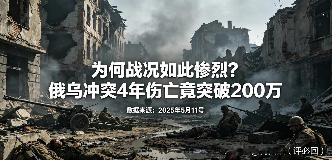 为何战况如此惨烈？俄乌冲突4年伤亡竟突破200万！！惨烈程度创下二战后欧洲