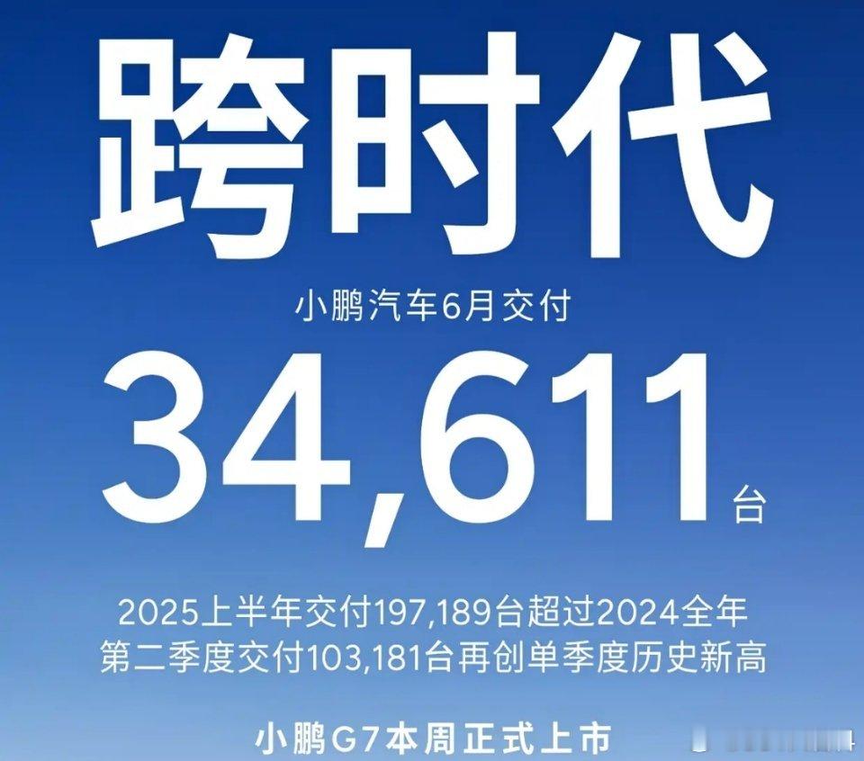 你好七月，快速更新一下6月新能源销量最新数据（随时更新）小鹏汽车-交付346