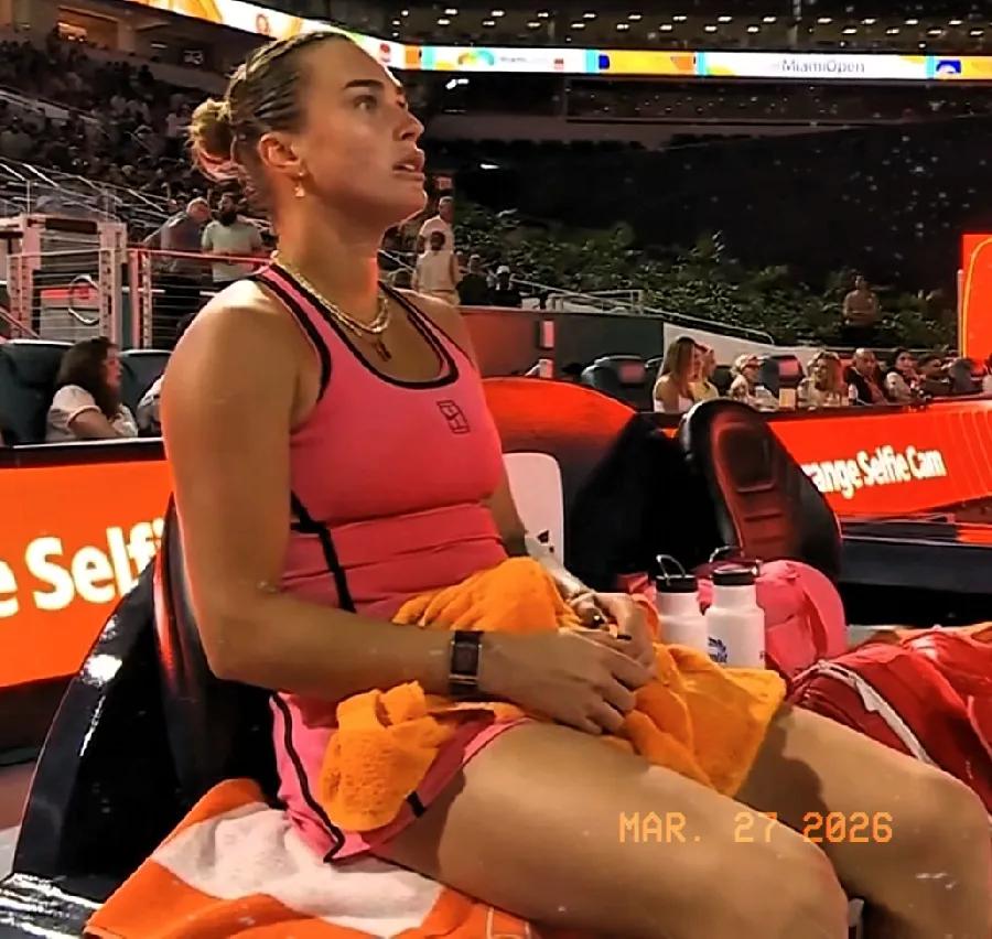 WTA1000迈阿密太师赛第二场半决赛最新赛况:萨巴伦卡6-4赢得首盘胜利。