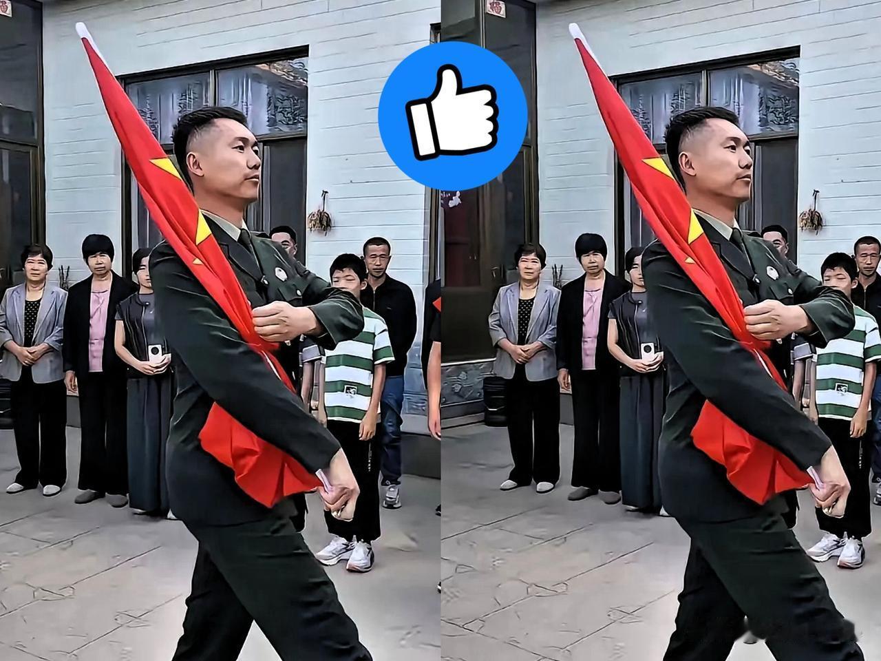 张自轩国庆节又在家升国旗了。当初他辞去体制内工作，大家都以为他会专心留在家中升国