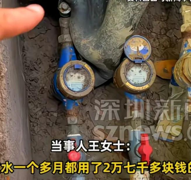 女子家中产生2655吨用水消耗，水费高达27000多元，婆婆吓的血压飙升，住进医