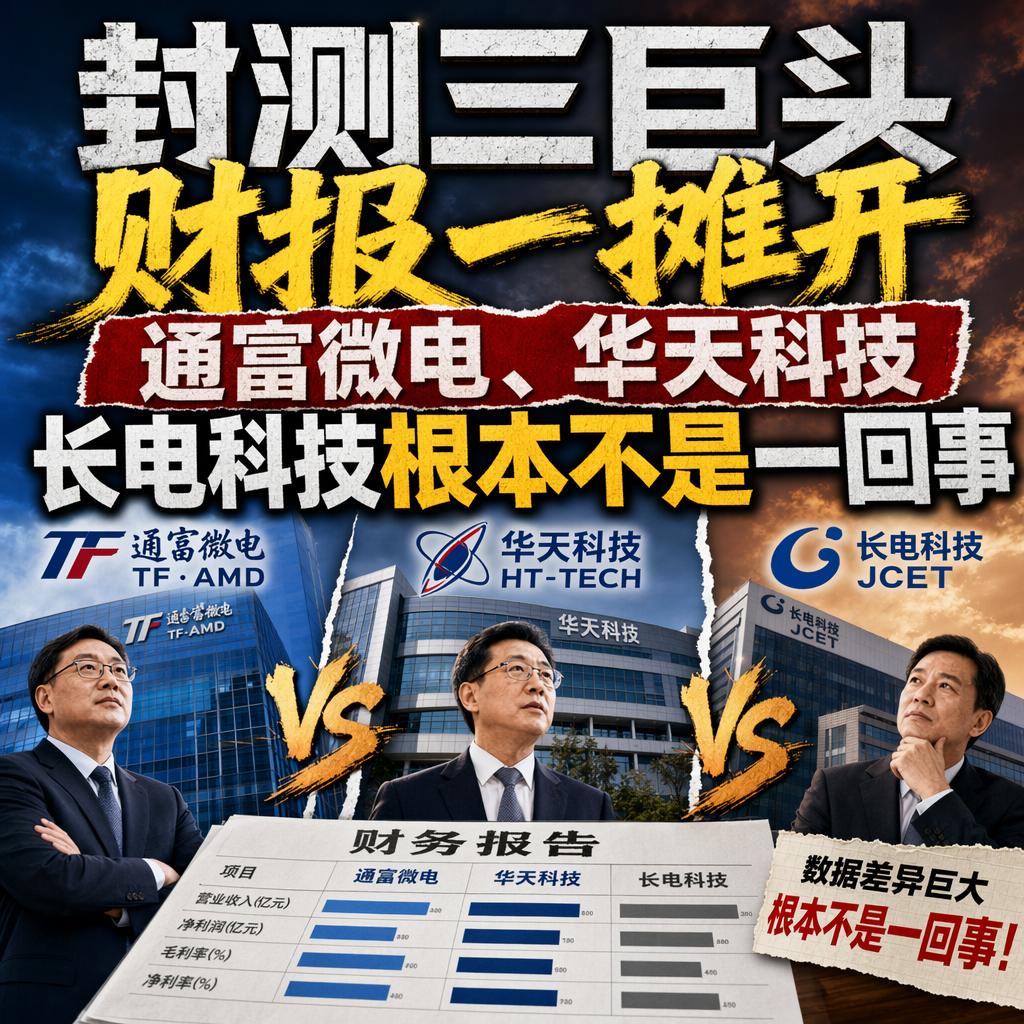 在半导体圈里，很多人把封测三巨头当成一路货色，觉得只要蹭上AI都能起飞。可20