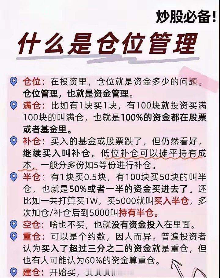 真正的高手仓位控制只做三件事：1.进场的试探仓永不超20%——先用“侦察兵”试