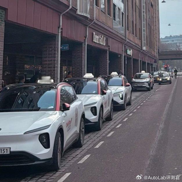 蔚来进入欧洲出租车市场，白牌是真帅[并不简单]​​​