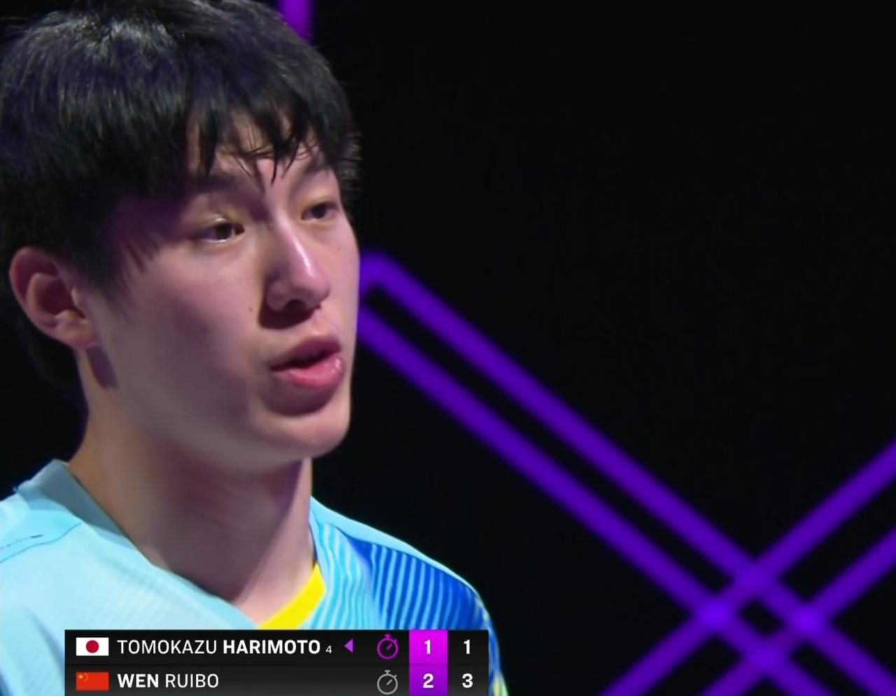 侯英超又开心了：张本智和一点办法也没有，他根本打不过温瑞博。温瑞博太强了，