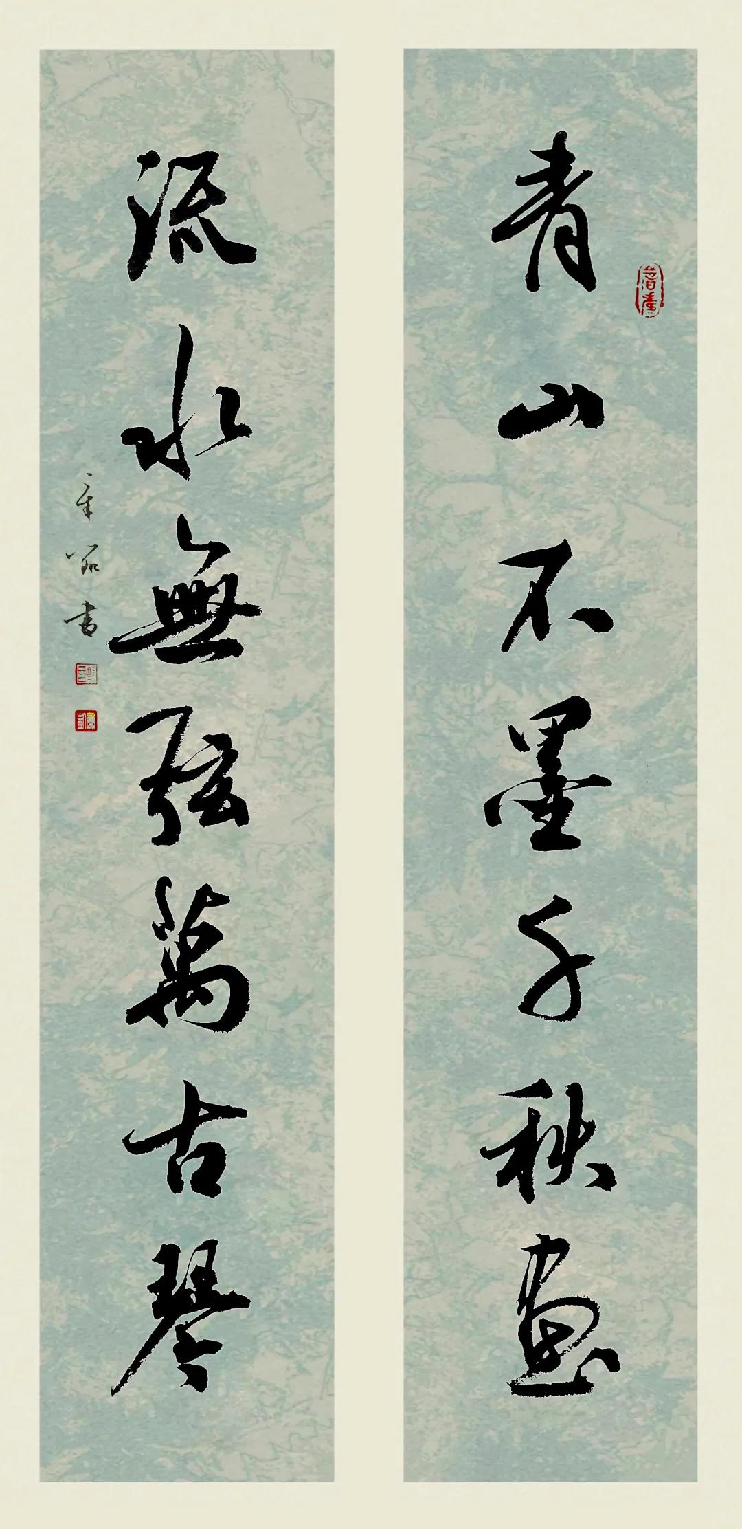 最美山水对联，读懂中式浪漫“青山不墨千秋画，流水无弦万古琴”，流传百年的名句