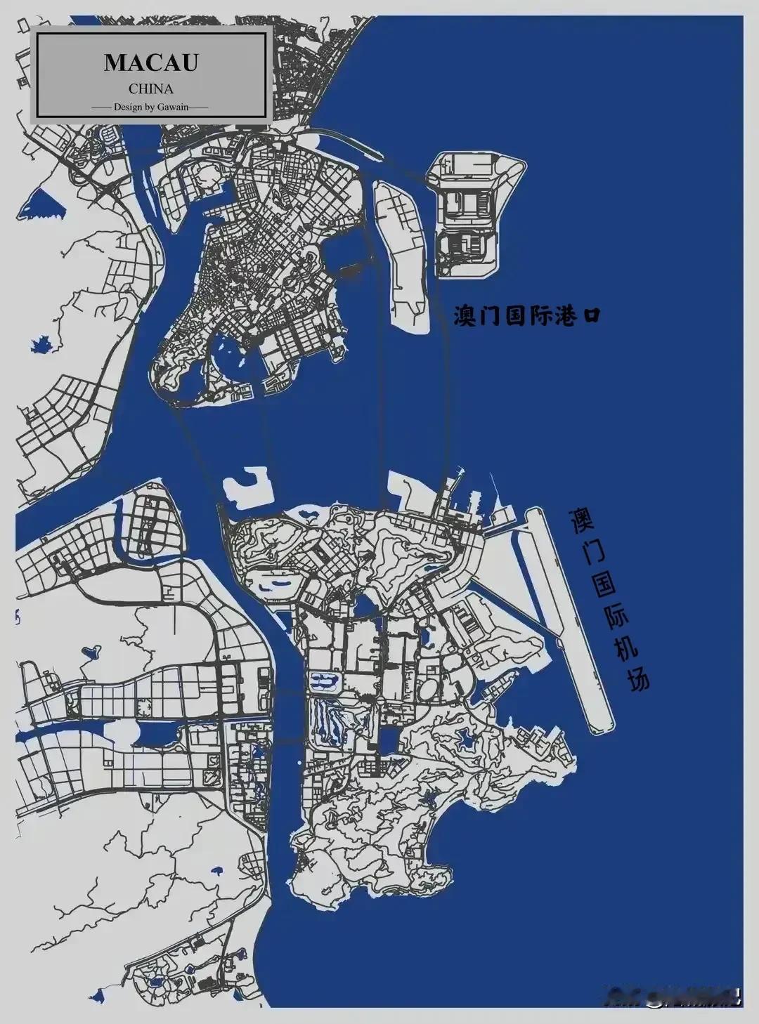 【中国澳门:“澳门国际港口”工程！】:①陆地总面积仅为33.3平方公里的澳门，