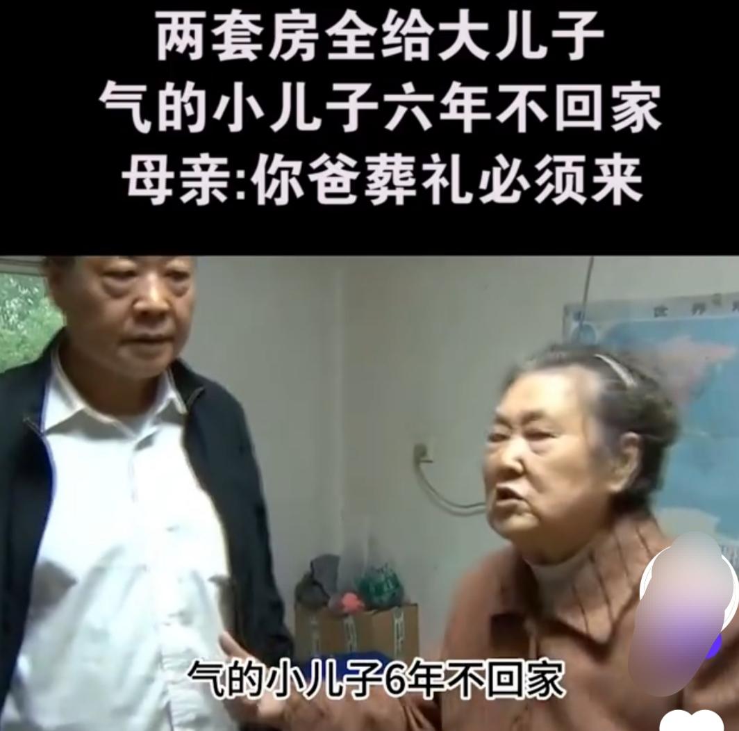 两套房全给了大儿子，气得小儿子离家六年，母亲说:你把葬礼必须来！李秀英，陈志