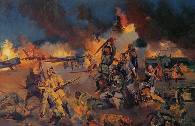 1937年10月19日陈锡联指挥部队袭击了阳明堡机场，炸毁日军飞机24架，从一定