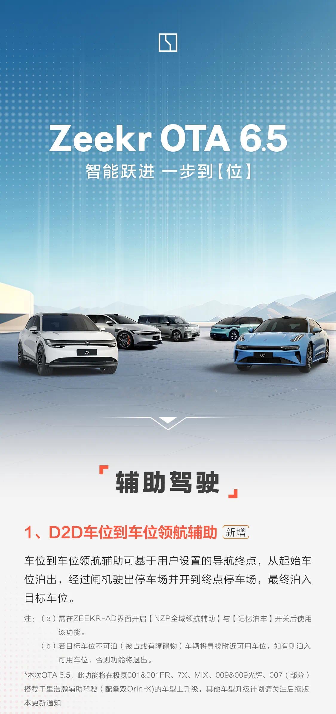 极氪OTA6.5重磅升级终于等到你[滑稽笑][滑稽笑][滑稽笑]1️⃣辅
