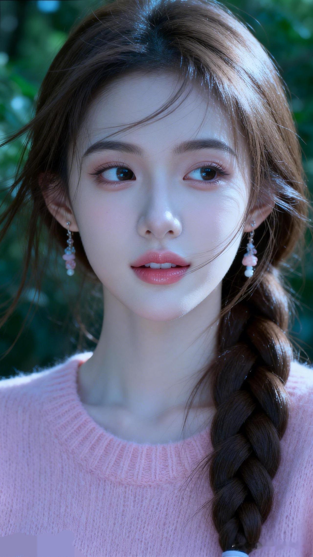 少女心爆棚的粉色毛衣，甜美可人！