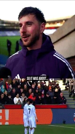 芒特谈自己的任意球破门：我差点没反应过来他本来让B费利用阳光干扰门将直接打高