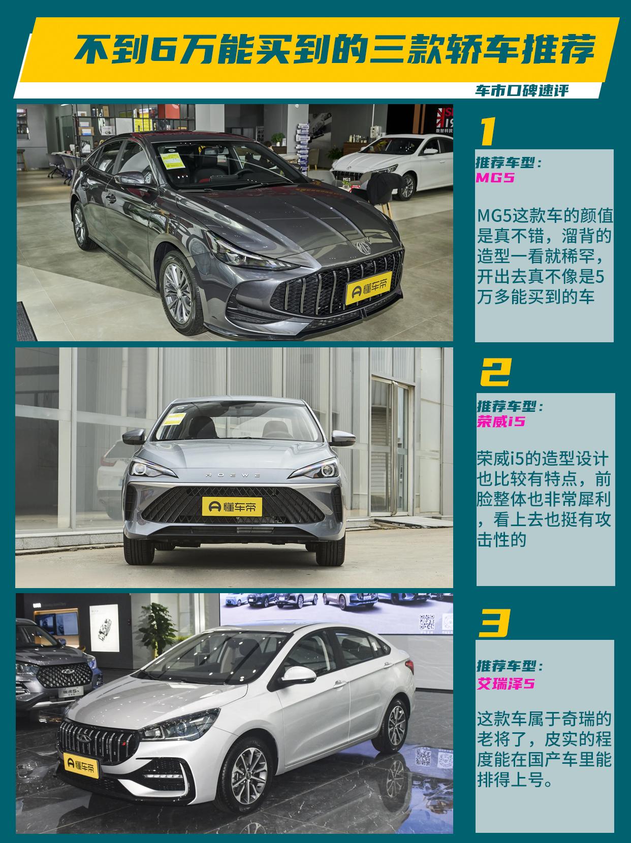 不到6万块钱买一台正经的三厢轿车有啥选择？还真有，今天就给大家来盘一盘，给大家推