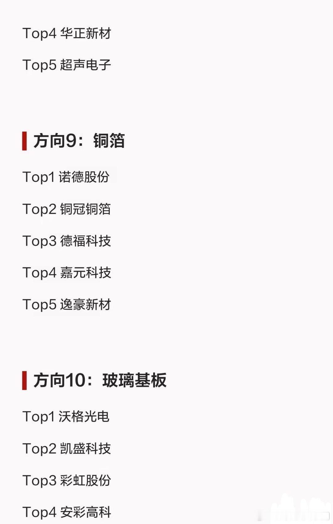 十大超跌方向方向1：存储芯片Top1兆易创新Top2澜起科技Top3江波龙