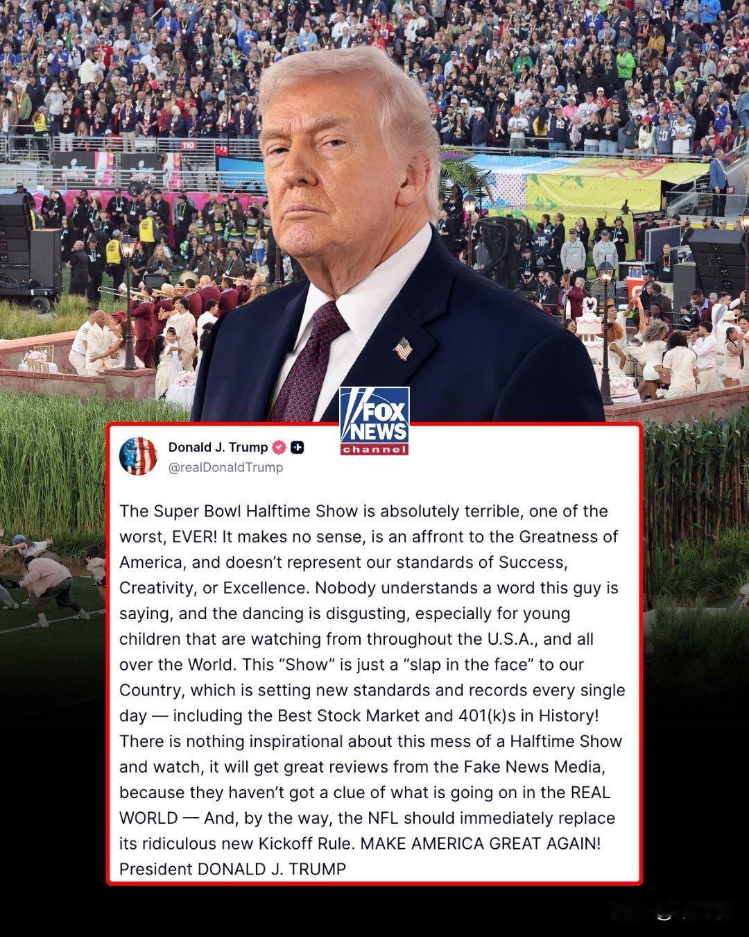 BadBunny在第60届超级碗（SuperBowlLX）中场秀上的