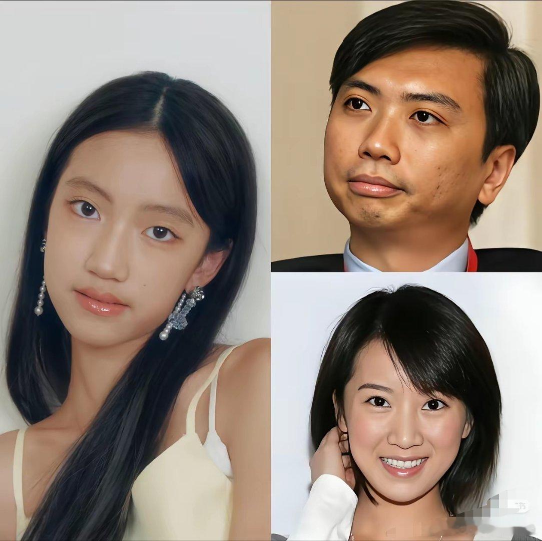 本来觉得李念女儿，没遗传她的美貌太可惜，看了爸爸的照片，才发现女儿已经尽力了！李