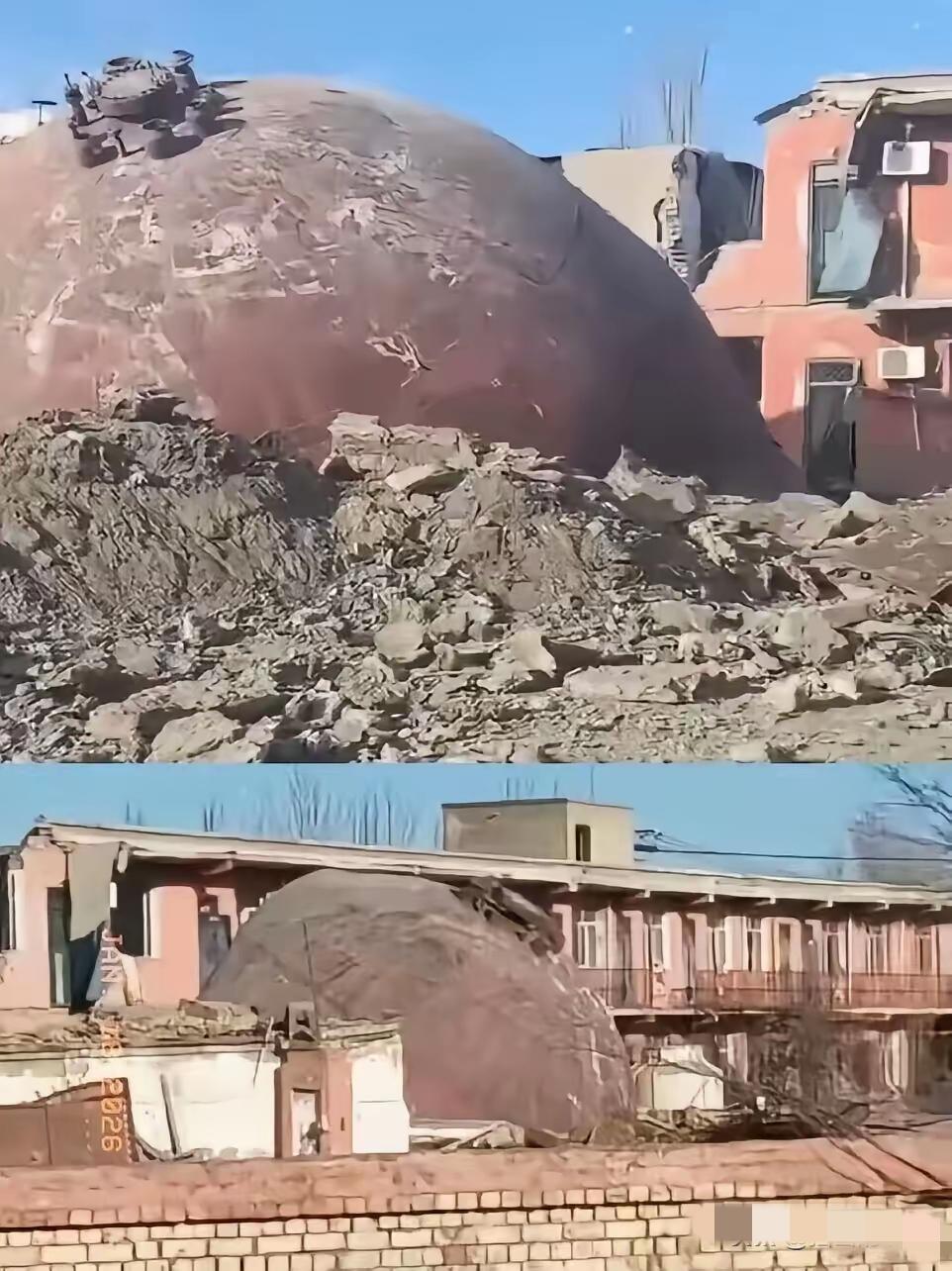 真是幸运！包钢附近的一个居民家庭，周末全家出去遛弯。没想到回来后见自家院子砸