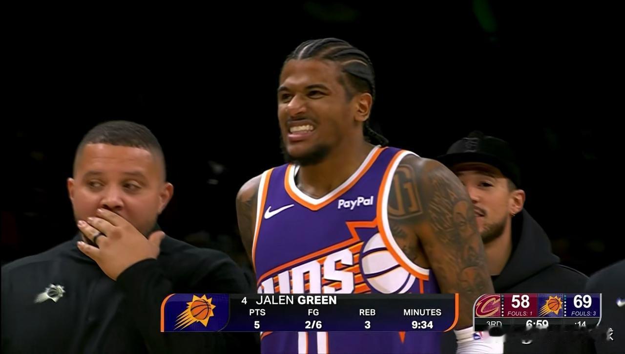 太阳球星杰伦-格林的状态真是让人感到惊喜！在今天太阳主场以126：113轻取骑士