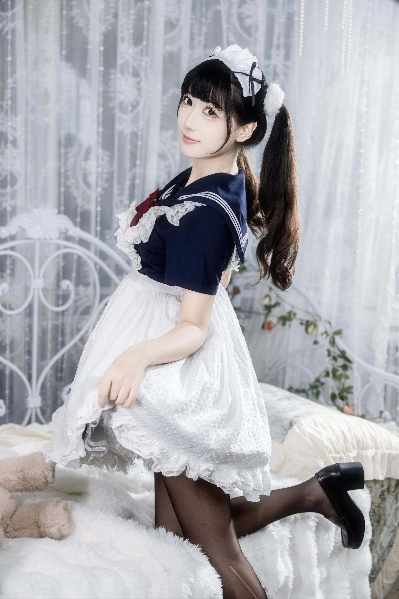 甜美少女风，可爱水手服，少女心爆棚！💖👗👠日系水手服照水手少女风日系水