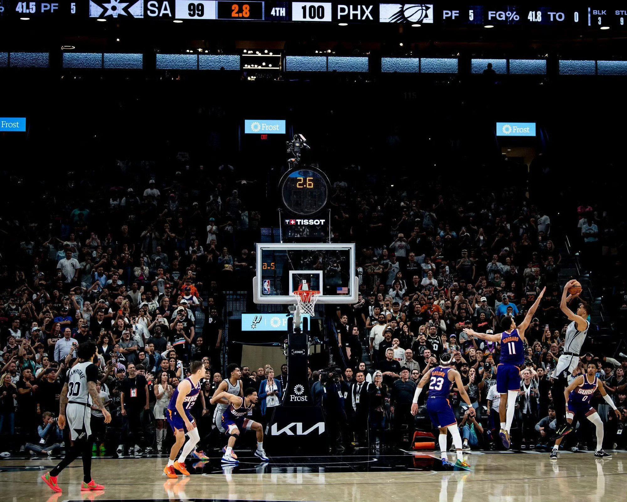 文班亚马赛后谈绝杀球:“我们执行了战术，福克斯￼反应很快，绝杀回合打得简单直接当