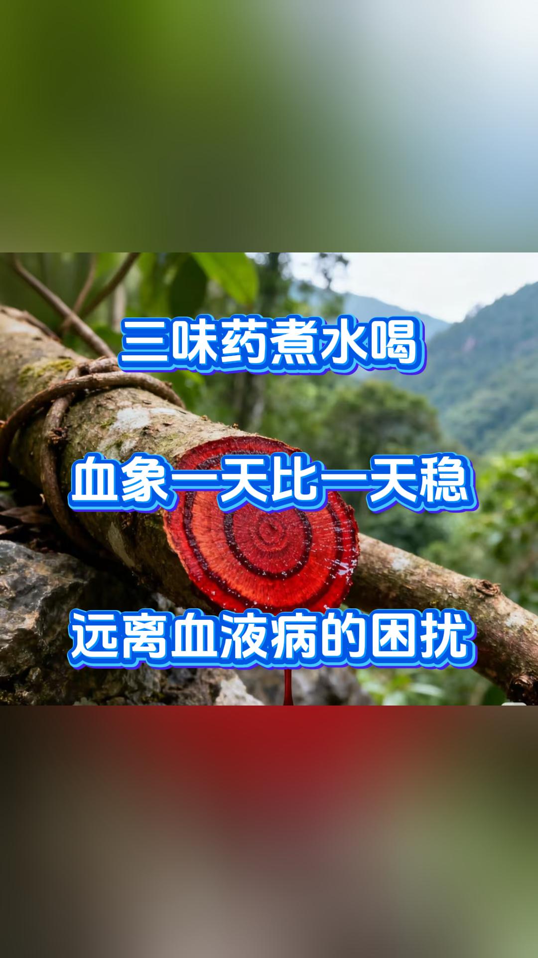 三味药煮水喝，血象一天比一天稳，远离血液病的困扰。咱们今天抽空给朋友们分享几