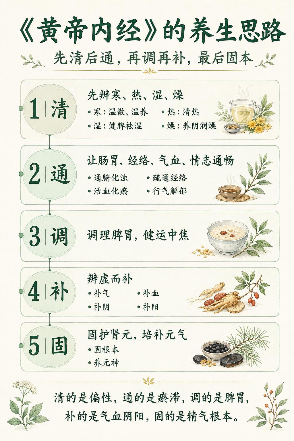 黄帝内经养生智慧养生顺序错了，越补越虚！《黄帝内经》早就讲透：中式养生从来不是