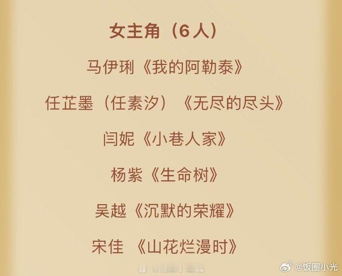 杨幂掉提金鹰奖杨幂掉提金鹰奖视后杨幂掉提金鹰奖了，金鹰视后提名没有杨幂