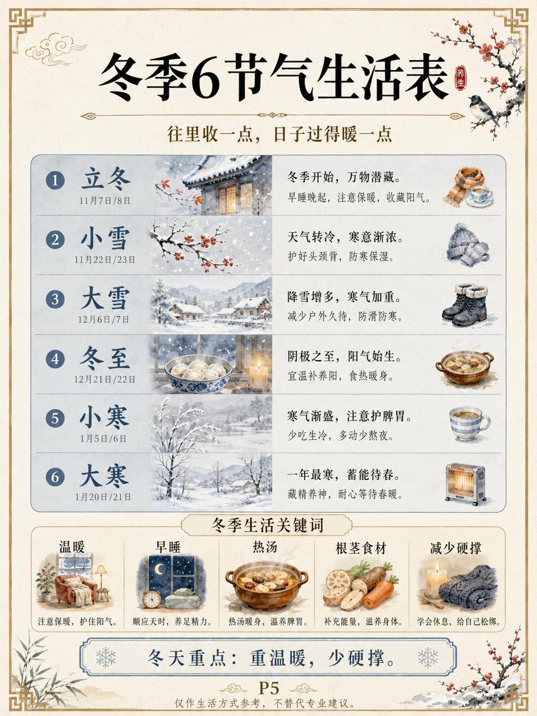 24节气生活表