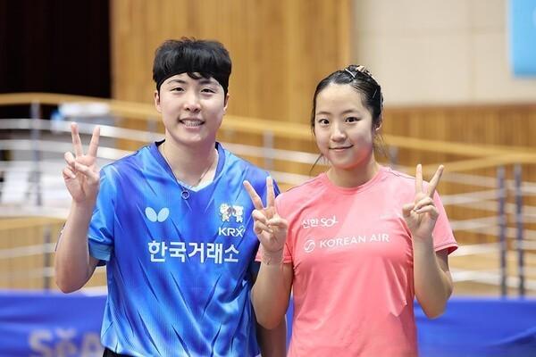 【林钟勋/申裕斌配合默契，获得韩国全锦赛混双冠军】韩国全锦赛混双决赛，林钟勋/申