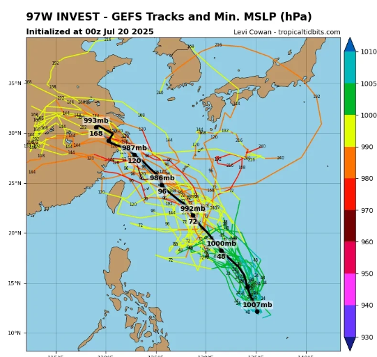台风“范斯高”可能于下周生成，较大可能趋向华东沿海