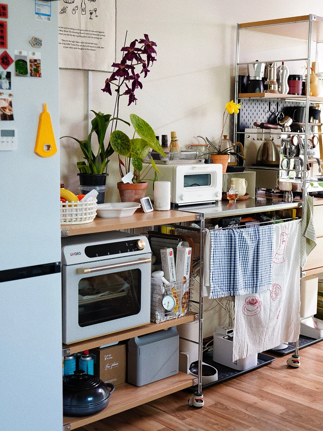 回家第一件事收拾好家里的烘焙 咖啡角！