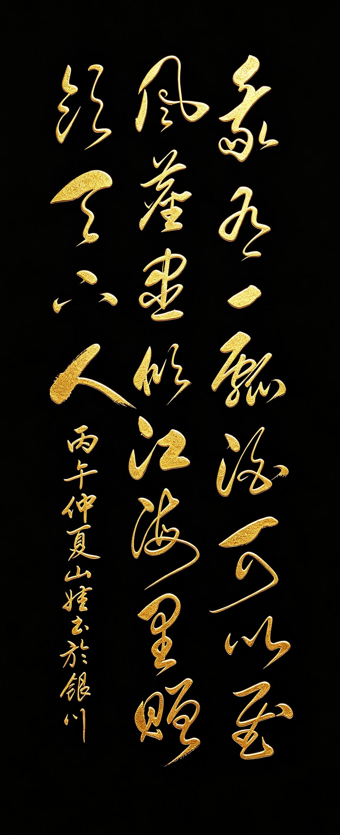 全网封神二十字，一句藏尽半生温柔与万丈豪情！这幅草书书写全网公认的古风佳作《我
