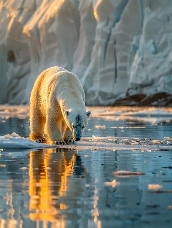 北极熊的战斗力那叫一个恐怖！它是现存陆地食肉动物中体型最大的，成年北极熊直立起来