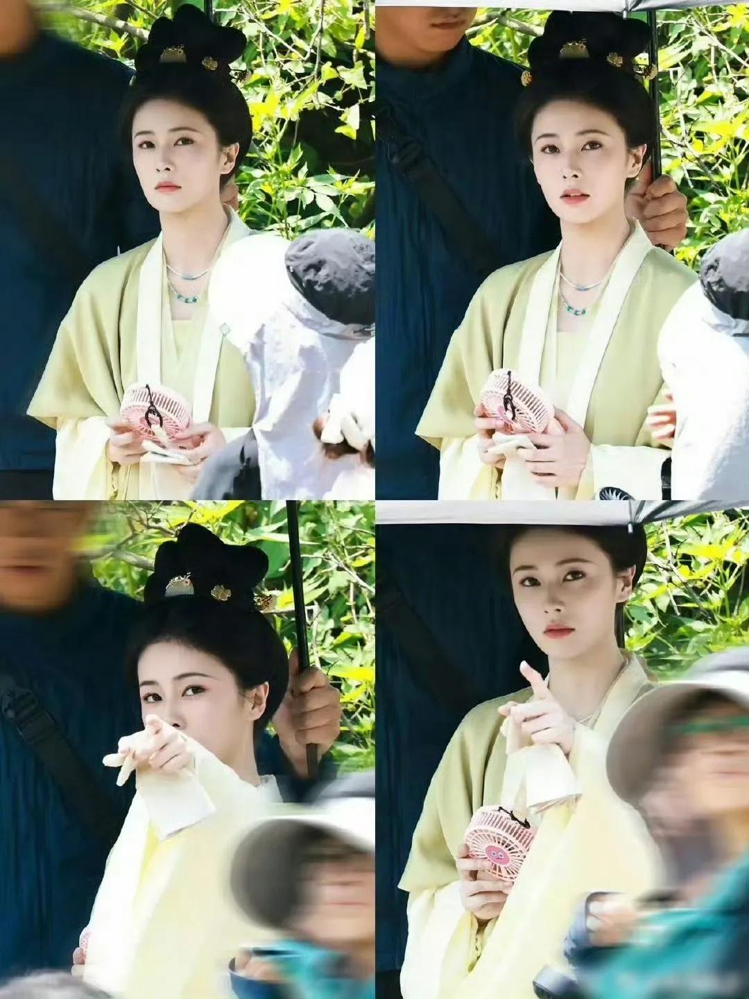 说真的，看白鹿那路透我都替叶璃委屈——贵府嫡女加王妃的身份，咋路透里总穿得跟刚从