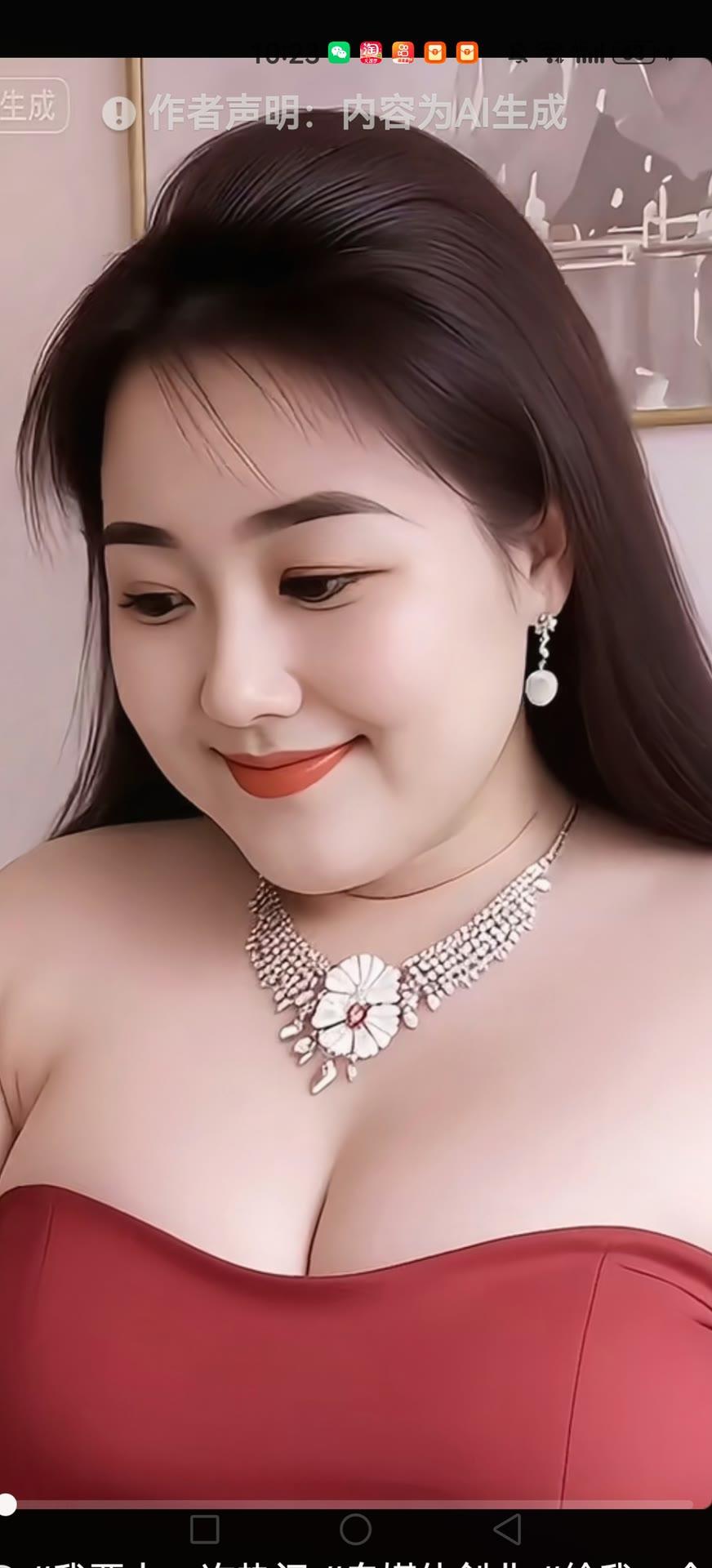 优雅红裙，闪耀珠宝，自信微笑，魅力无限！