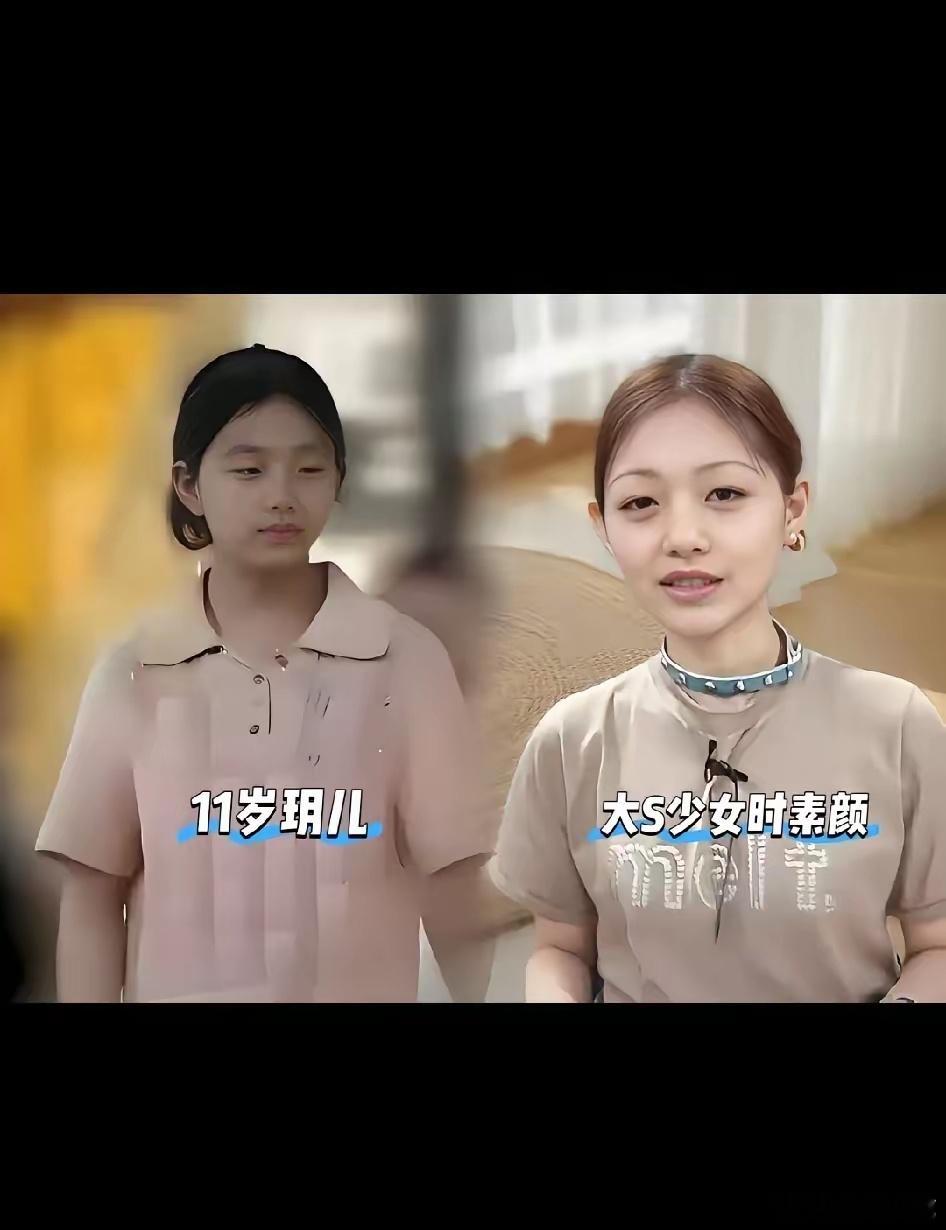 都说小玥儿与大S是最相似的人，其实一点都不像，明明和爸爸长的一模一样硬说像妈妈虽