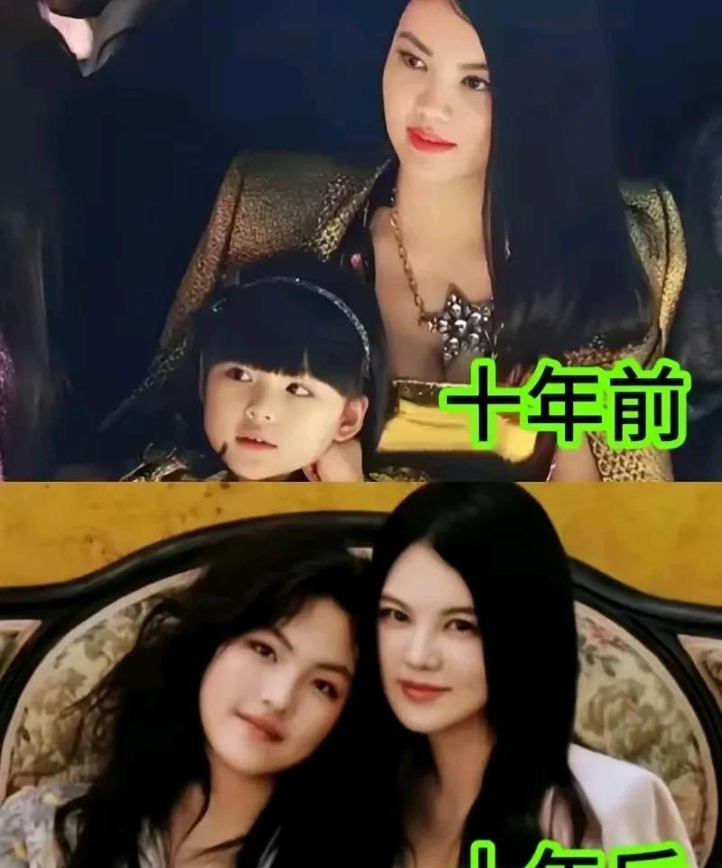 十年前，十年后，从小美到大，比妈妈美，女大十八变，青出于蓝胜于蓝