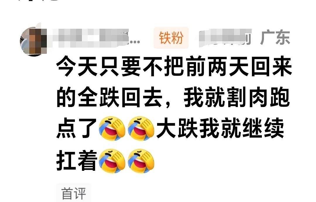 今天看到一条留言,简直就是我们散户亏钱的教科书式现场。他说:今天只要不把前两天