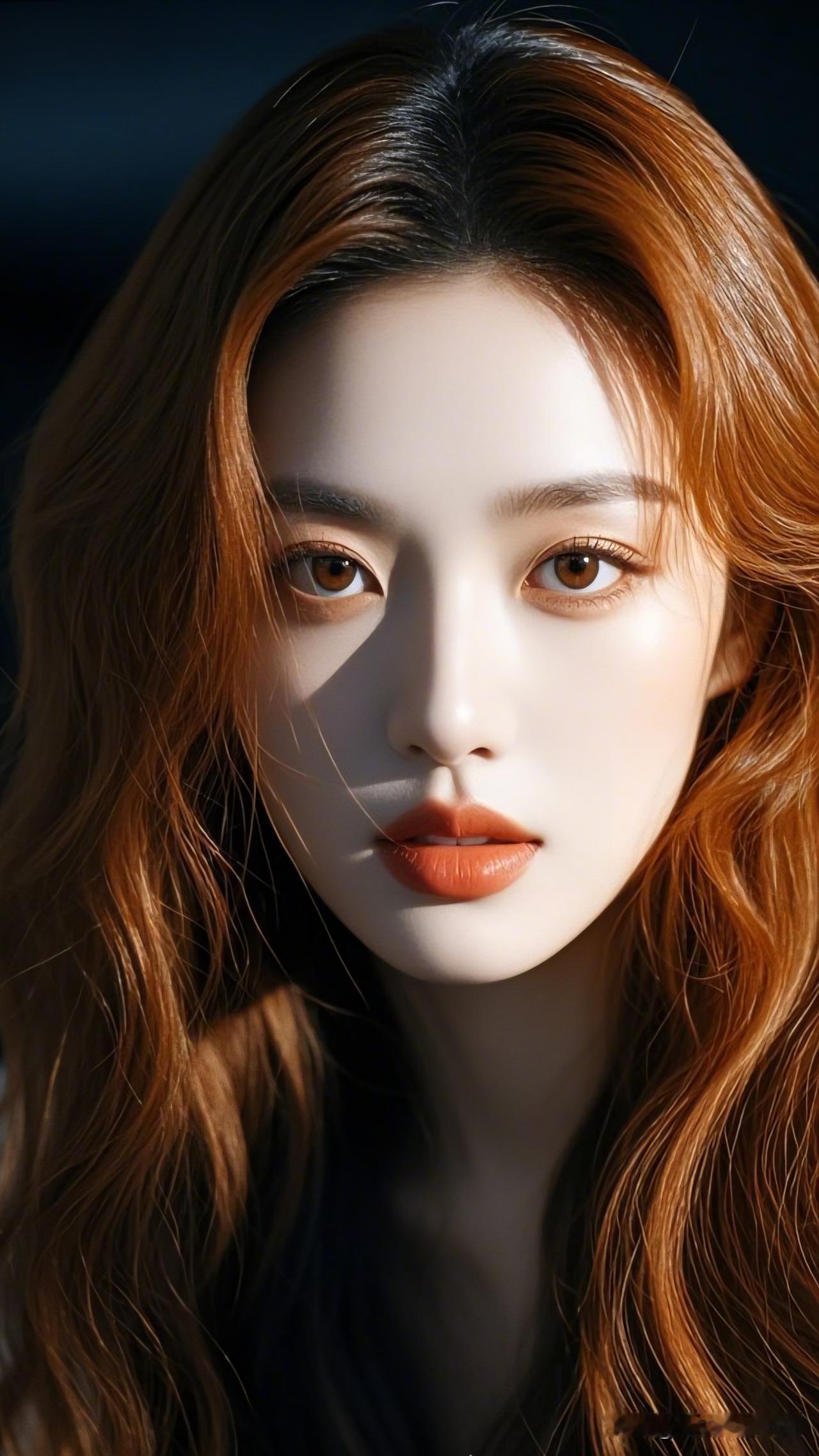 红发少女，梦幻般的眼神，美得令人窒息！💖✨有哪些美丽动人的女性