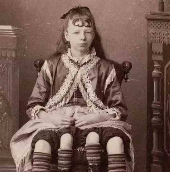 四腿女孩的悲惨人生你敢信？上个世纪竟然有亲爹把长着四条腿