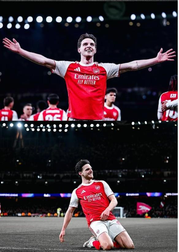 阿森纳中场核心赖斯将缺席和葡体的欧冠次回合比赛。网友调侃道:塔子好战术啊，赖斯