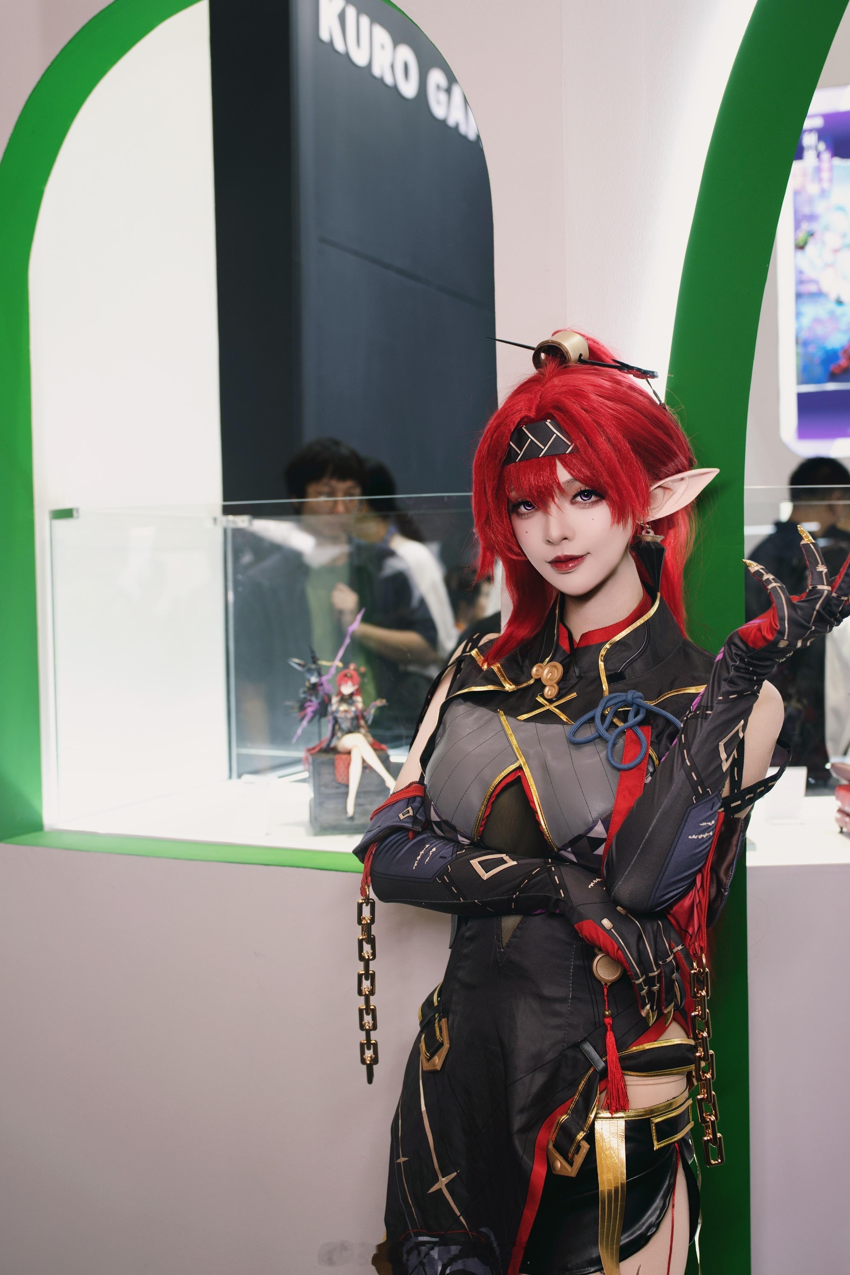 wf2026上海鸣潮鸣潮吟霖神秘女特务手办→​​​