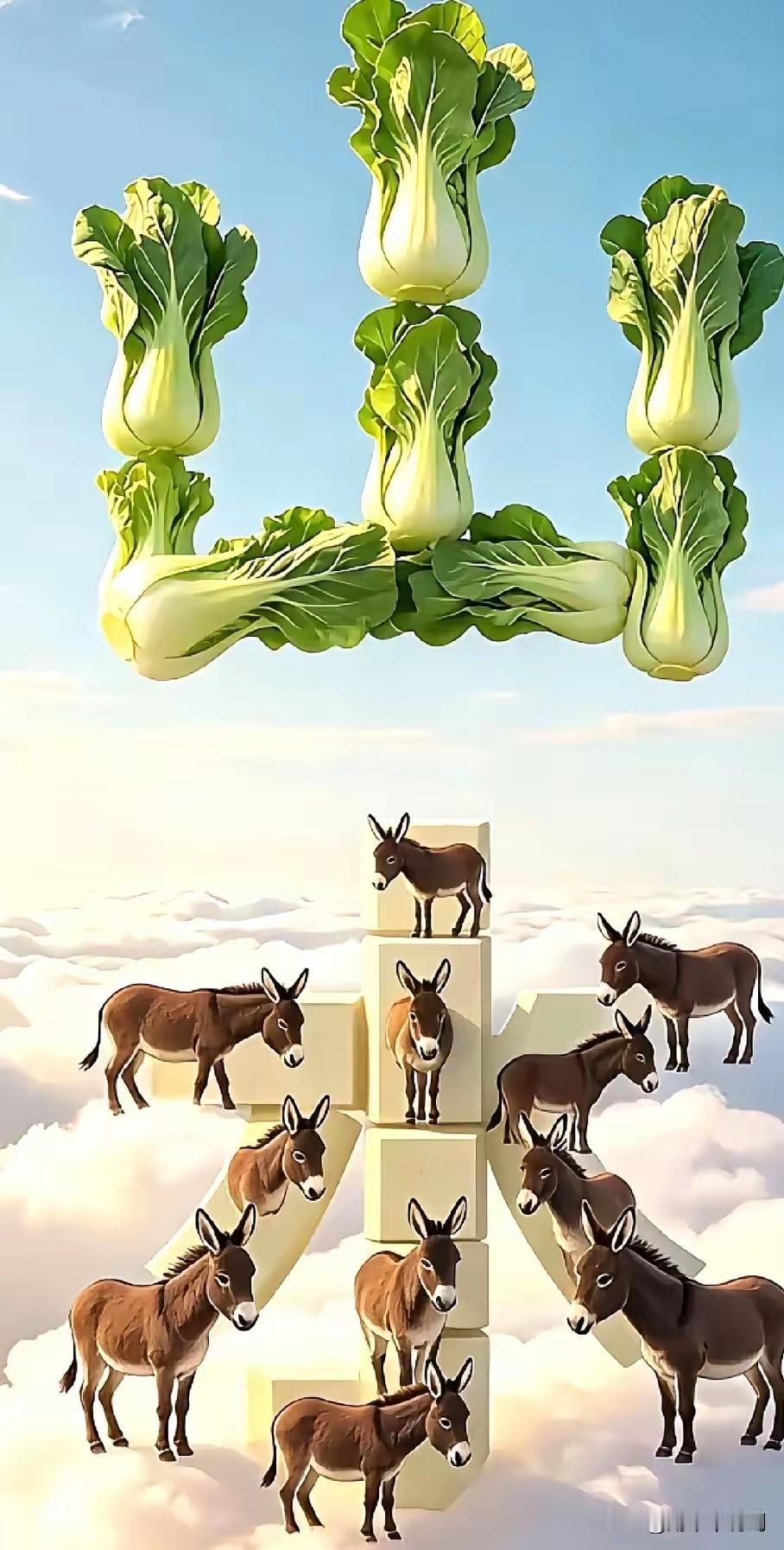 用几窝四川人喊的瓢儿菜摆成山字还有指鹿为马的马儿摆成了水字这个成语图非常好猜
