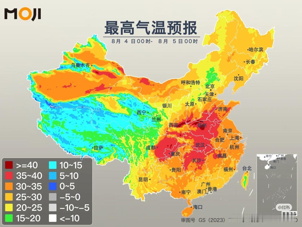 川渝不愧是一家人，热都热的这么整齐！8月4日全国最热的十个地方，5个在四川