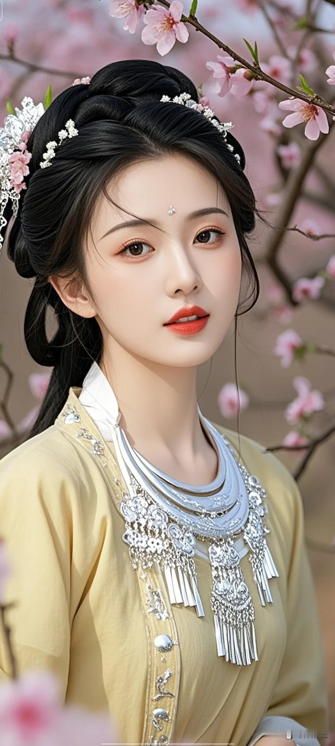 下联：人间岁月去无声赏析：这幅对联的下联“人间岁月去无声”与上联“画里桃花开不