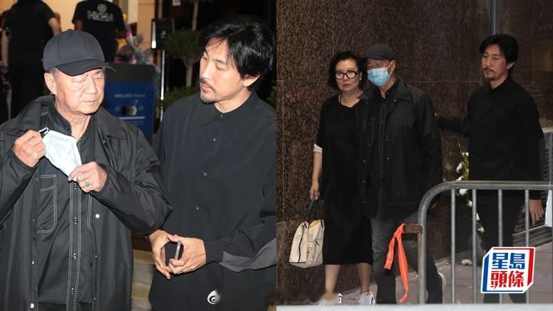唐佳雪妮设灵丨狄龙到场濒临崩溃由太太和儿子谭俊彦搀扶 14字纪念恩爱离世夫妻