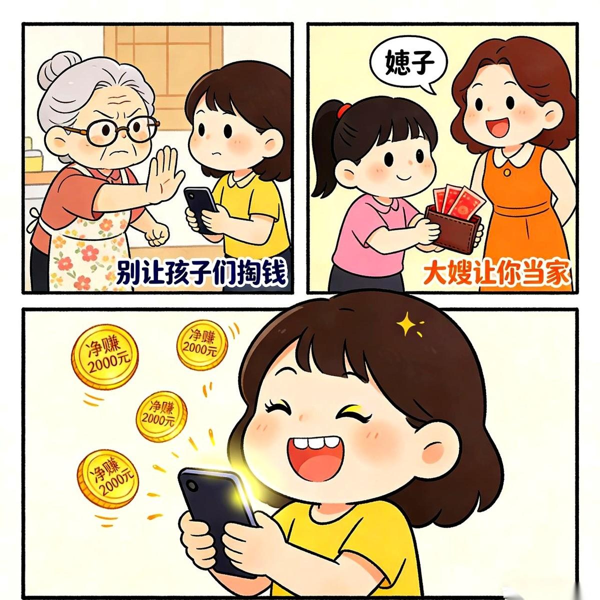 大嫂一嗓子吼出来：“这事小静当家说了算！”我当时就愣了。就因为这一句话，我婆