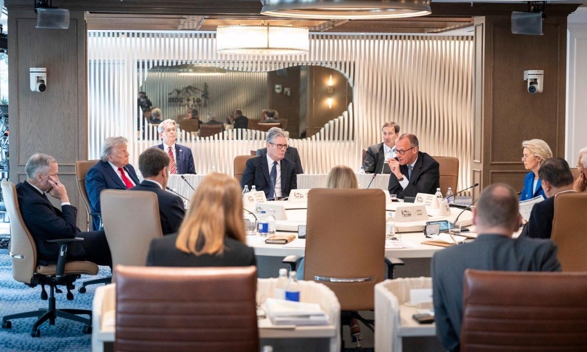 德国总理默茨今天发文说：“七国集团（G7）是一个无可匹敌的集团，占全球经济总量的